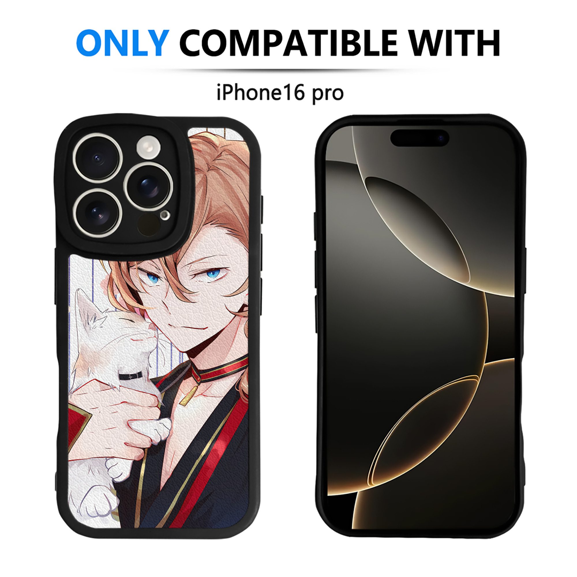 （画像用） 文豪ストレイドッグス Bungo Stray Dogs 【iPhone 16シリーズ対応】シリコンスマホケース（レザー調） 材質：シリコン